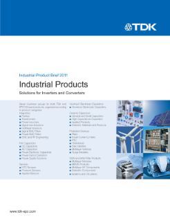 TDK & EPCOS Industrial Products PDF Thumbnail