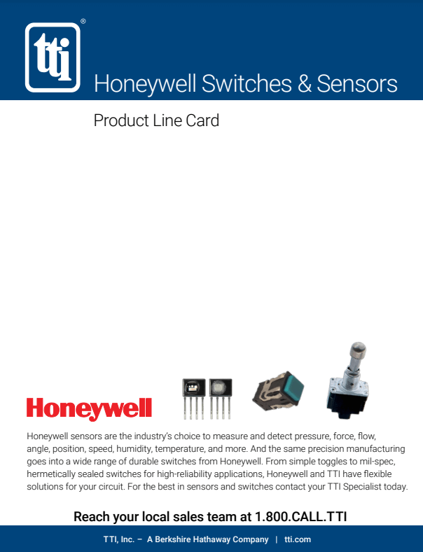 Honeywell Switches & Sensors Line Card Thumbnail