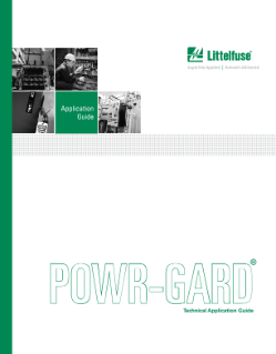 Littelfuse POWR-GARD Technical Application Guide PDF Thumbnail