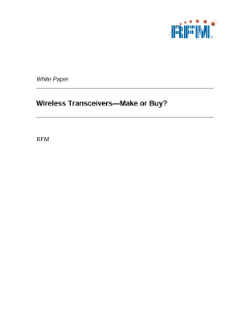 Murata Wireless Transceivers Make or Buy? PDF Thumbnail
