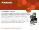 Panasonic Storage Media Selection Guide