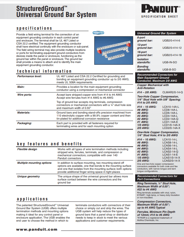 Ground Bar System PDF Cover