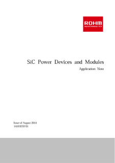 Rohm Semiconductor SiC Power Devices/Modules Application Note