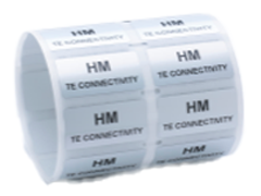 TE Connectivity High Tack Metalized (HM) Polyester Labels