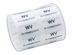 TE Connectivity White Vinyl (WV) Labels